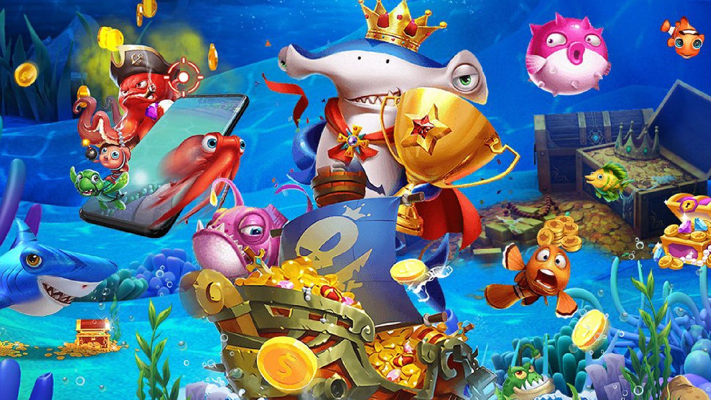 หน้าจอเกมยิงปลาสำหรับเลือกในล็อบบี้ vt8